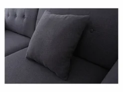 Sofá 3 plazas de tela + 2 cojines HOGA^Concept-Usine Discount