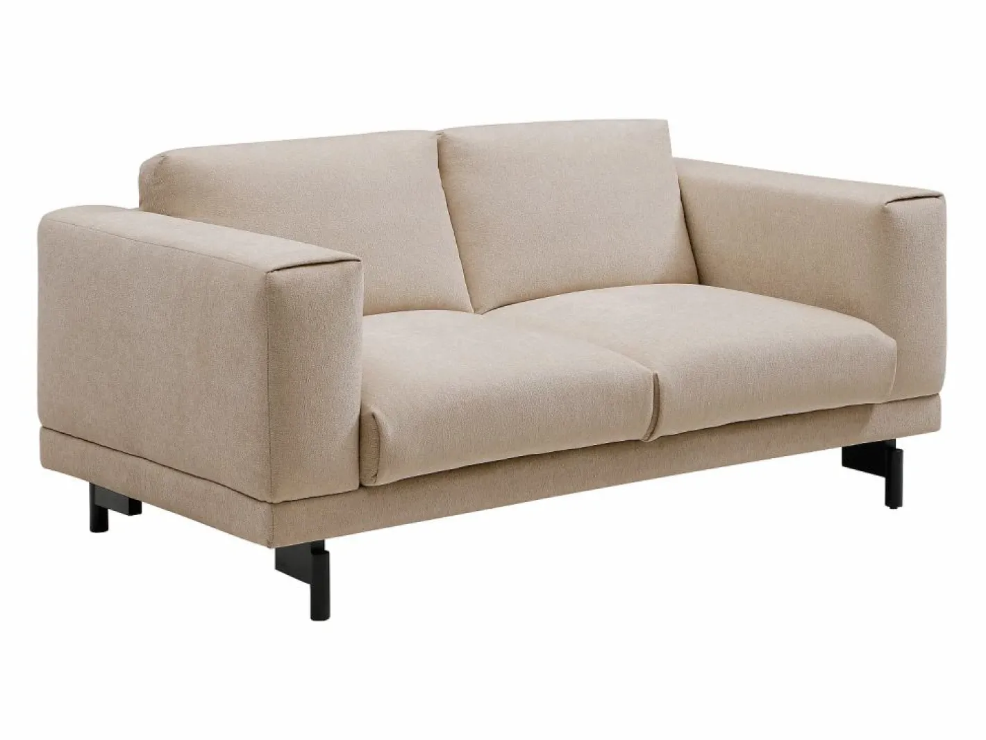 Vente-unique Sofá 2 plazas en chenilla color DEMBOLA Beige Online