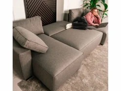 Sofá Xxl|Sofá 5 Plazas - Chaise Longue con Cama Panorámica (317 x 157 x 91 cm) - JORDAN