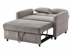 Sofá Relax|Sofá 2 plazas - Sofá lounge con función extraíble y dos cojines - Respaldo regulable - Tejido de algodón y lino