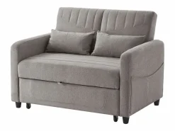 Sofá Relax|Sofá 2 plazas - Sofá lounge con función extraíble y dos cojines - Respaldo regulable - Tejido de algodón y lino
