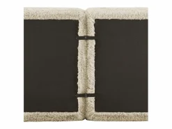 Sofá Modular|Sofá 2 plazas modular contemporáneo con otomanas conectables felpa salón kaki claro