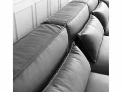 Modus Sofa Sofá Modular|Sofá 4 plazas modular seccional moderno de tela con pouf Solv