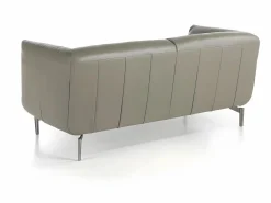 Angel Cerda Sofá 2 plazas piel gris oscuro 6036 Beige Clearance