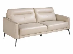 Sofá 3 plazas piel gris taupe 6138^Angel Cerda New