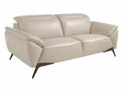 Angel Cerda Sofá De Piel|Sofá 2 plazas piel gris taupe 6131