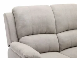 Vente-unique Sofá 2 plazas reclinable de microfibra BRODY Gris claro Best