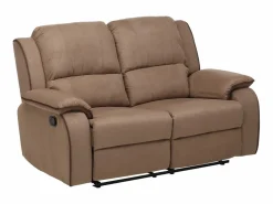 Vente-unique Sofá 3+2+1 plazas relax de microfibra HERNANI Topo Outlet