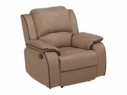 Vente-unique Sofá 3+2+1 plazas relax de microfibra HERNANI Topo Outlet