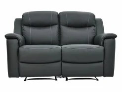 Sofá 3+2+1 plazas relax de piel en color gris EVASION^Vente-unique Clearance