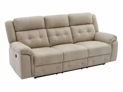 Sofá 3 plazas relax eléctrico de microfibra ORTIANO^Vente-unique Clearance