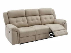 Sofá 3 plazas relax eléctrico de microfibra ORTIANO^Vente-unique Clearance