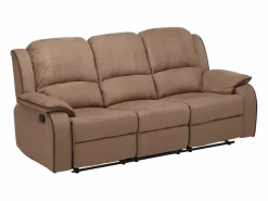 Vente-unique Sofá 3+2 plazas relax microfibra color HERNANI Topo Online
