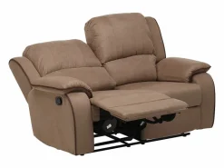 Vente-unique Sofá 3+2 plazas relax microfibra color HERNANI Topo Online