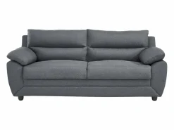 Vente-unique Sofá 3+2 plazas tapizado de tela en color gris MANOA Gris antracita Clearance
