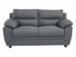 Vente-unique Sofá 3+2 plazas tapizado de tela en color gris MANOA Gris antracita Clearance