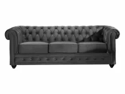 Sofá 3+1 plazas terciopelo CHESTERFIELD^Vente-unique Outlet