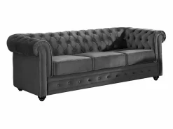 Sofá 3+1 plazas terciopelo CHESTERFIELD^Vente-unique Outlet
