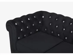 Sofá 3 plazas terciopelo , botones CHESTERFIELD^Vente-unique Outlet