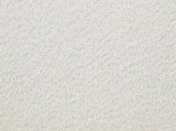 Maison Céphy Sofá 3 plazas y sillón giratorio en tela bouclé LAPIOTA de Blanco