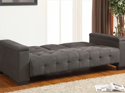 Vente-unique Todos Los Sofás|Sofá - 3 Plazas|Sofá cama 3 plazas clic-clac de microfibra DEVONSHIRE