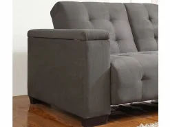 Vente-unique Todos Los Sofás|Sofá - 3 Plazas|Sofá cama 3 plazas clic-clac de microfibra DEVONSHIRE
