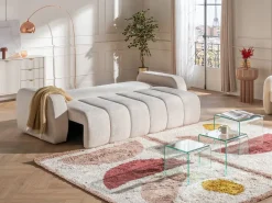 Sofá cama 3 plazas en chenilla TALIVO^Vente-unique