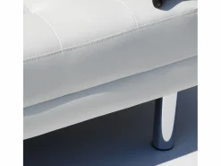Sofá cama biplaza de cuero artificial con reposabrazos y cojines Agata Pronto Letto -^Modus Sofa Online