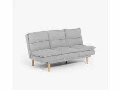 Modus Sofa Sofá cama clic clac de 2 plazas de tela con respaldo reclinable Livra - Gris Hot