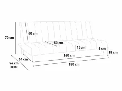 Modus Sofa Sofá cama clic clac de 2 plazas en polipiel de diseño moderno reclinable Elly - Rojo Clearance
