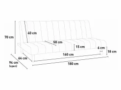 Modus Sofa Sofá cama clic clac de 2 plazas en polipiel de diseño moderno reclinable Elly - Rojo Clearance