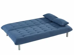 Vente-unique Sofá - 3 Plazas|Sofá De Tela|Sofá cama clic-clac 3 plazas de tela color HORNET
