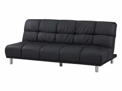 SENHO Sofá Vintage|Sofá cama clic-clac de 3 plazas estilo retro setentero con acabado en PU - MELLOW