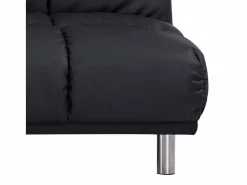 SENHO Sofá Vintage|Sofá cama clic-clac de 3 plazas estilo retro setentero con acabado en PU - MELLOW