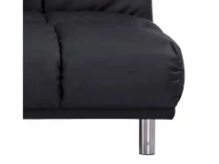 Sofá cama clic-clac de 2 plazas con chaise longue reversible en PU - MELLOW^SENHO