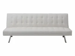 Vente-unique Sofás De Piel Sintética|Sofá cama clic-clac de piel sintética GUILLAUME