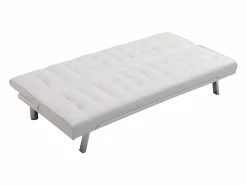 Vente-unique Sofás De Piel Sintética|Sofá cama clic-clac de piel sintética GUILLAUME