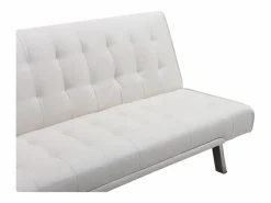 Vente-unique Sofás De Piel Sintética|Sofá cama clic-clac de piel sintética GUILLAUME