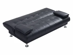 Vente-unique Todos Los Sofás|Sofá - 3 Plazas|Sofá cama clic-clac piel sintética color MAXIME