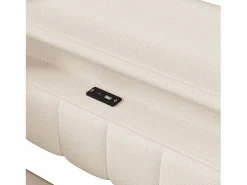 Sofá cama con almacenamiento 140 x 200 cm - con puerto USB Type-C - con iluminación LED - ​ (colchón no incluido)^ModernLuxe Best
