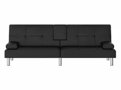 Sofá cama con portavasos cuero sintético^Clicnbuy Clearance