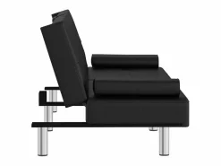 Sofá cama con portavasos cuero sintético^Clicnbuy Clearance