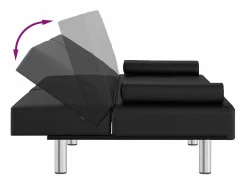 Sofá cama con portavasos cuero sintético^Clicnbuy Clearance