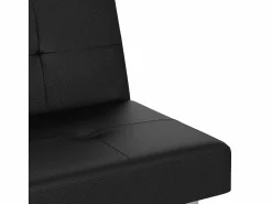 Sofá cama con portavasos cuero sintético^Clicnbuy Clearance