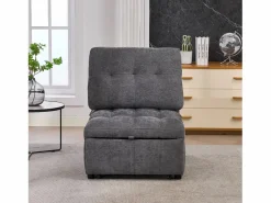 Sofá cama convertible - 68 x 95 x 76 cm - con respaldo y asiento regulables - tela -^Merax Sale