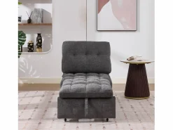 Sofá cama convertible - 68 x 95 x 76 cm - con respaldo y asiento regulables - tela -^Merax Sale