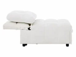 Merax Sillón Cama|Sofá cama convertible - 68 x 95 x 76 cm - con respaldo y asiento regulables - tela -