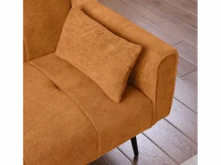 Sofá cama convertible Asiento mullido Diseño minimalista Material tejido Ideal para sala y estudio^ Sale