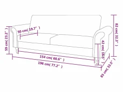 Clicnbuy Sofá cama convertible con reposabrazos de ante sintético marrón Marru00f3n Discount