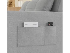 Sillón Cama|Sofá cama convertible de 1 plaza, sillón chaise longue, cojines ajustables, almacenamiento, ruedas, plegable AR22-G
